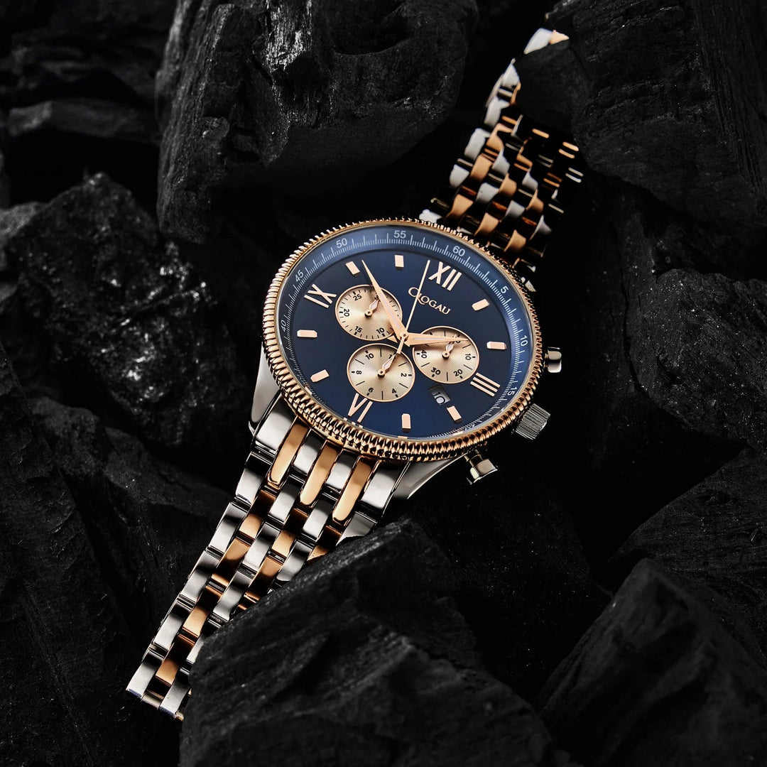 Clogau Dinas Mens Two Tone Navy Watch - MococoClogau4S000405051537381600Watches and Accessories