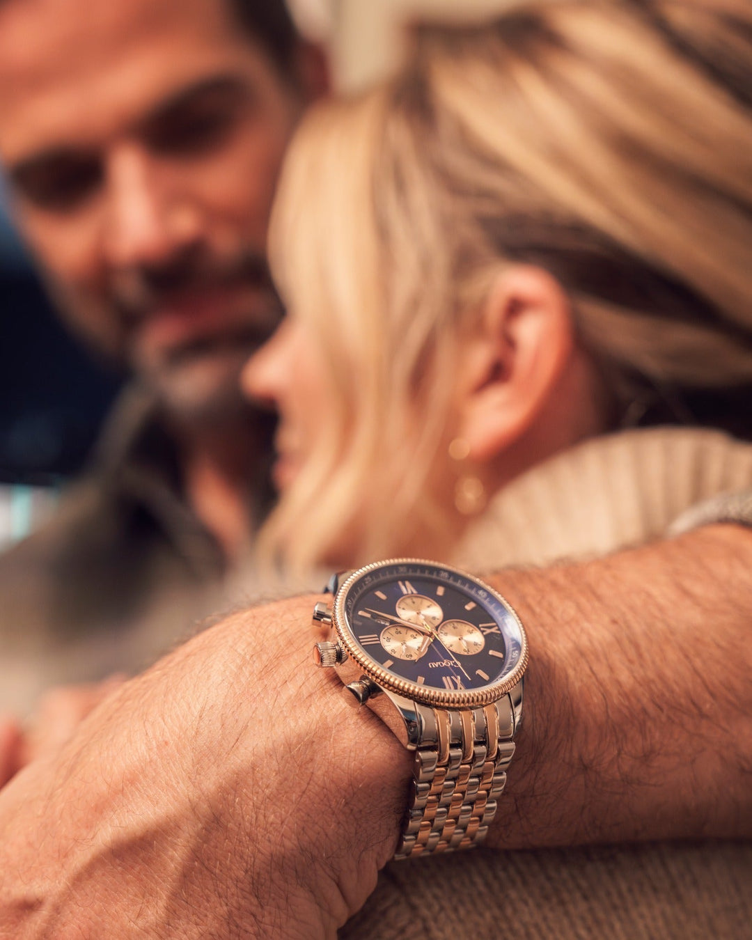 Clogau Dinas Mens Two Tone Navy Watch - MococoClogau4S000405051537381600Watches and Accessories