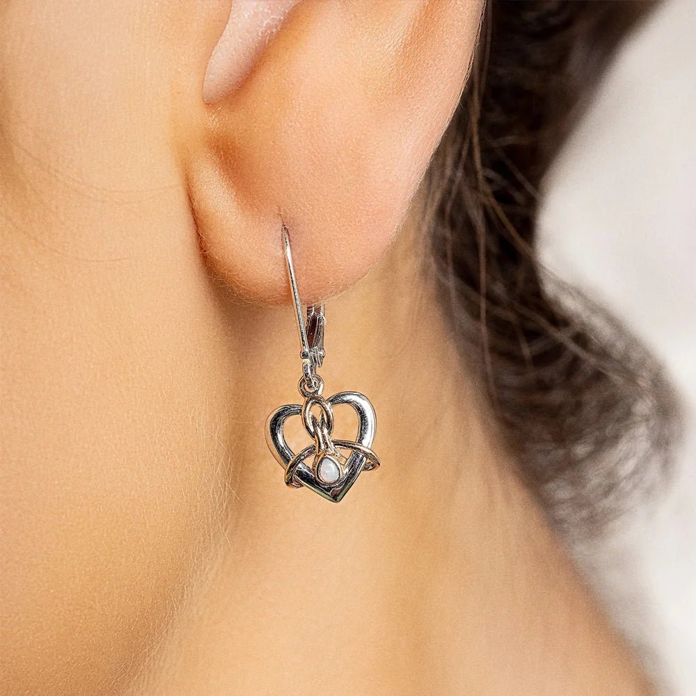 Clogau Dwynwen Opal and Silver Drop Earrings - MococoClogau3SDWE5051537168720Earrings