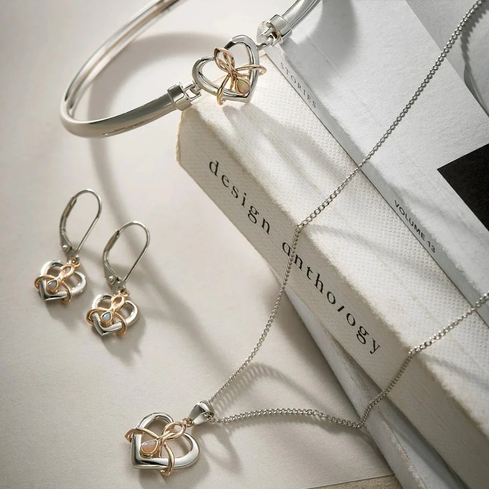Clogau Dwynwen Opal and Silver Drop Earrings - MococoClogau3SDWE5051537168720Earrings