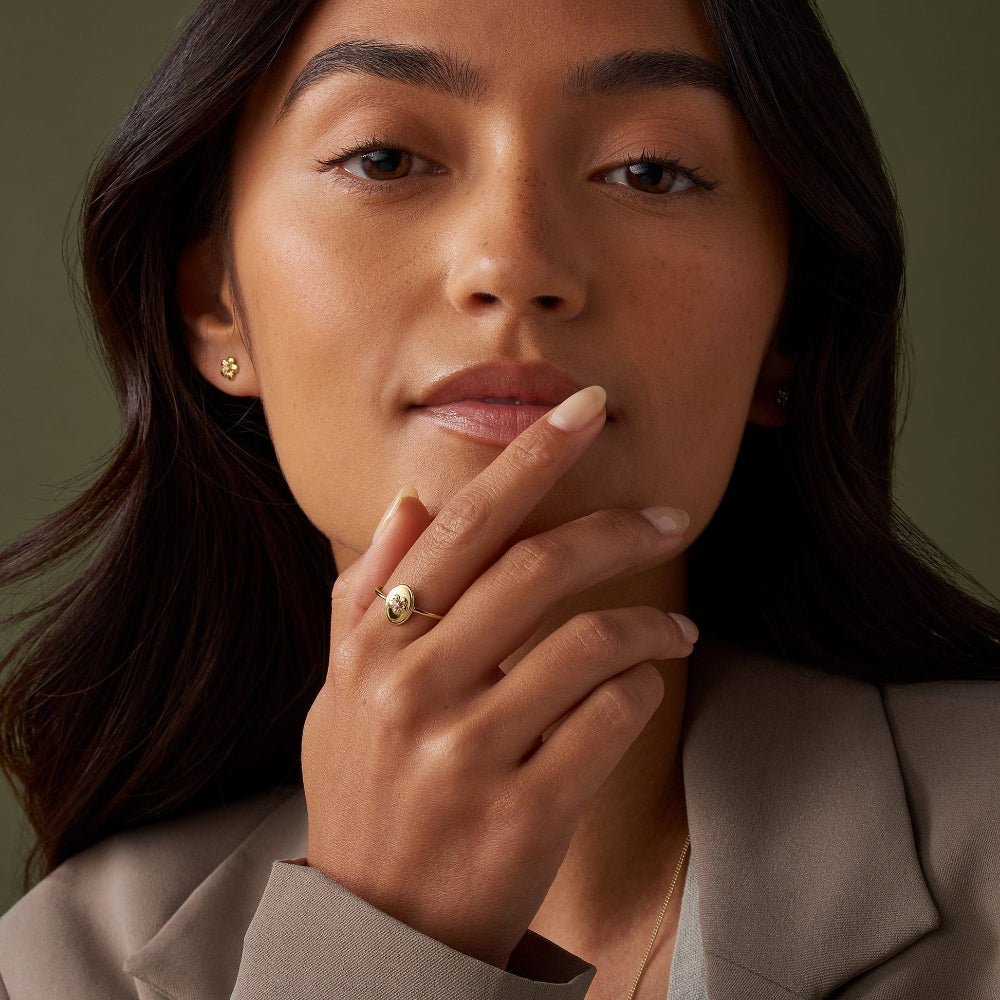 Clogau Forget Me Not Gold and Diamond Ring - MococoClogauGFMN0764 - J5051537385738Rings