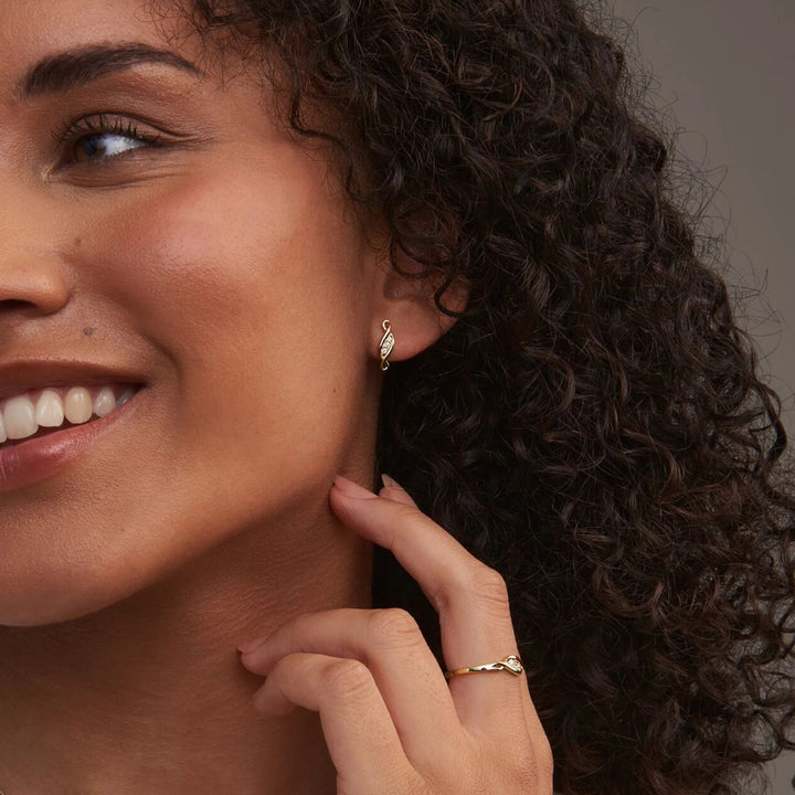 Clogau Gold Past Present & Future Earrings - MococoClogauPPFE5051537303671Earrings