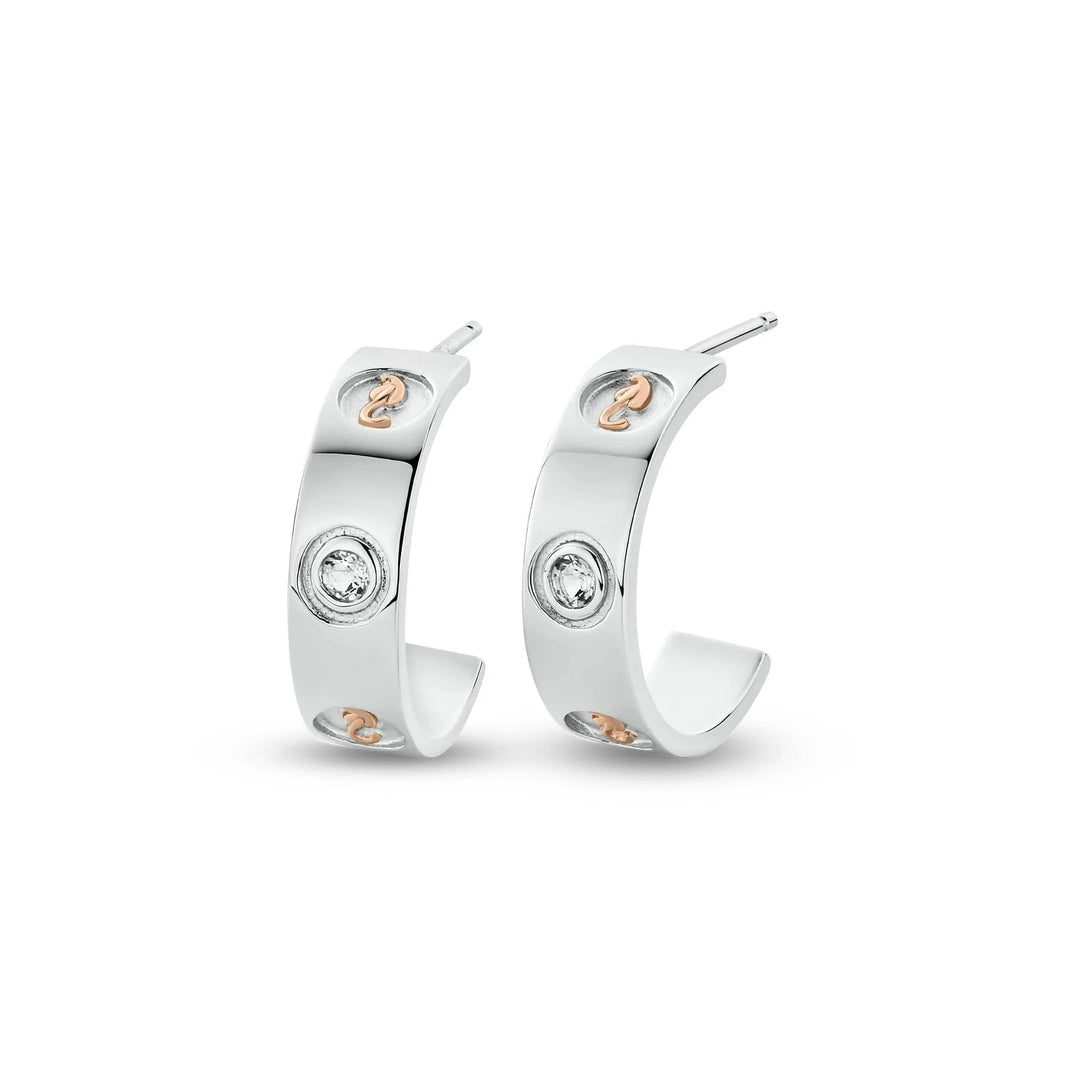 Clogau Insignia Silver Half Hoop Topaz Earrings - MococoClogau3SINS8435051537388500Earrings