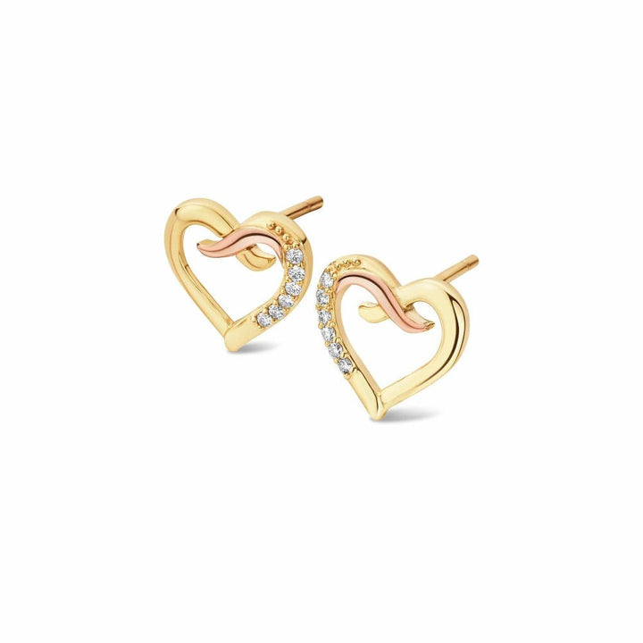 Clogau Kiss Gold and Diamond Stud Earrings - MococoClogauCGKDSE5051537332244Earrings