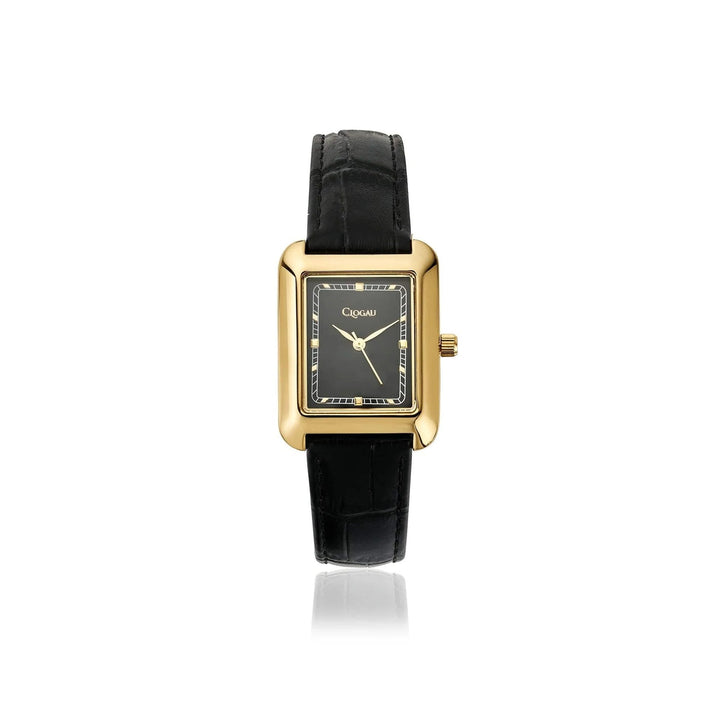Clogau Ladies Timeless Gold & Black Leather Watch - MococoClogau4S000445051537381631Watches and Accessories