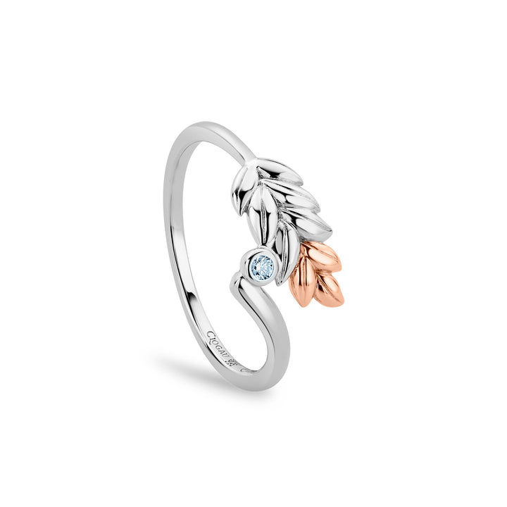 Clogau Lilibet Silver And Sky Blue Topaz Ring - MococoClogau3SQNM0726/J5051537384373Rings