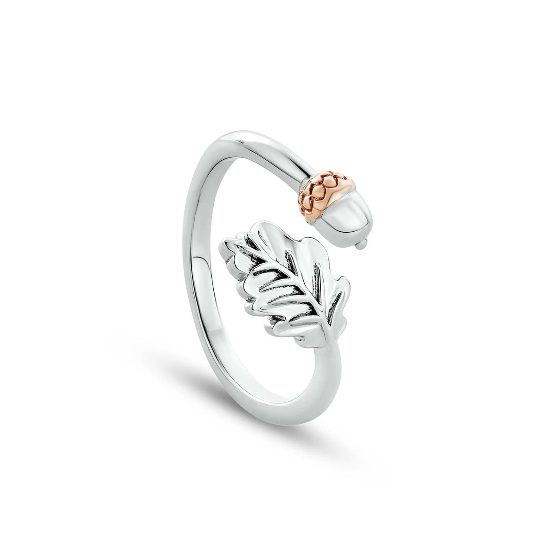 Clogau Oak Leaf Silver Ring - MococoClogau3SOAK840 - J5051537388272Rings