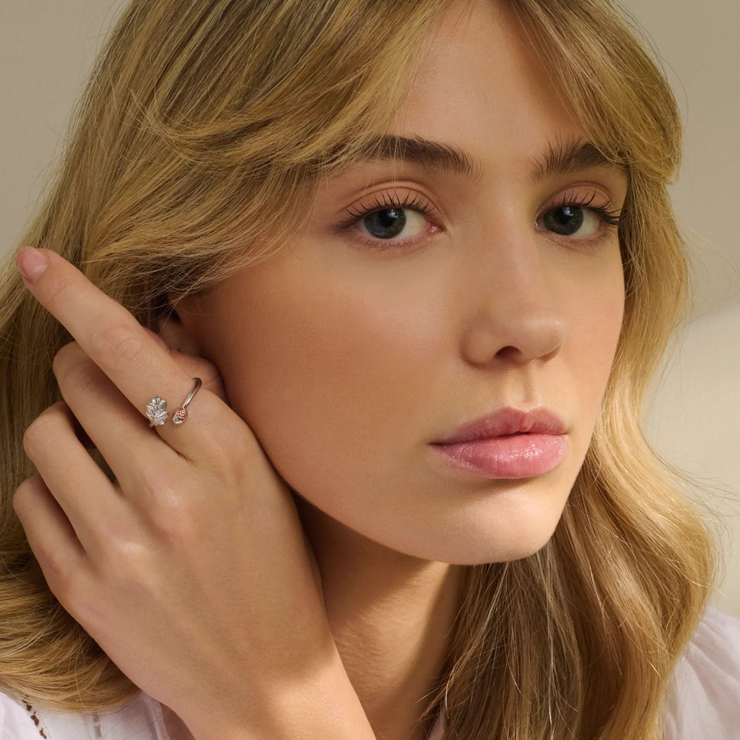 Clogau Oak Leaf Silver Ring - MococoClogau3SOAK840 - J5051537388272Rings