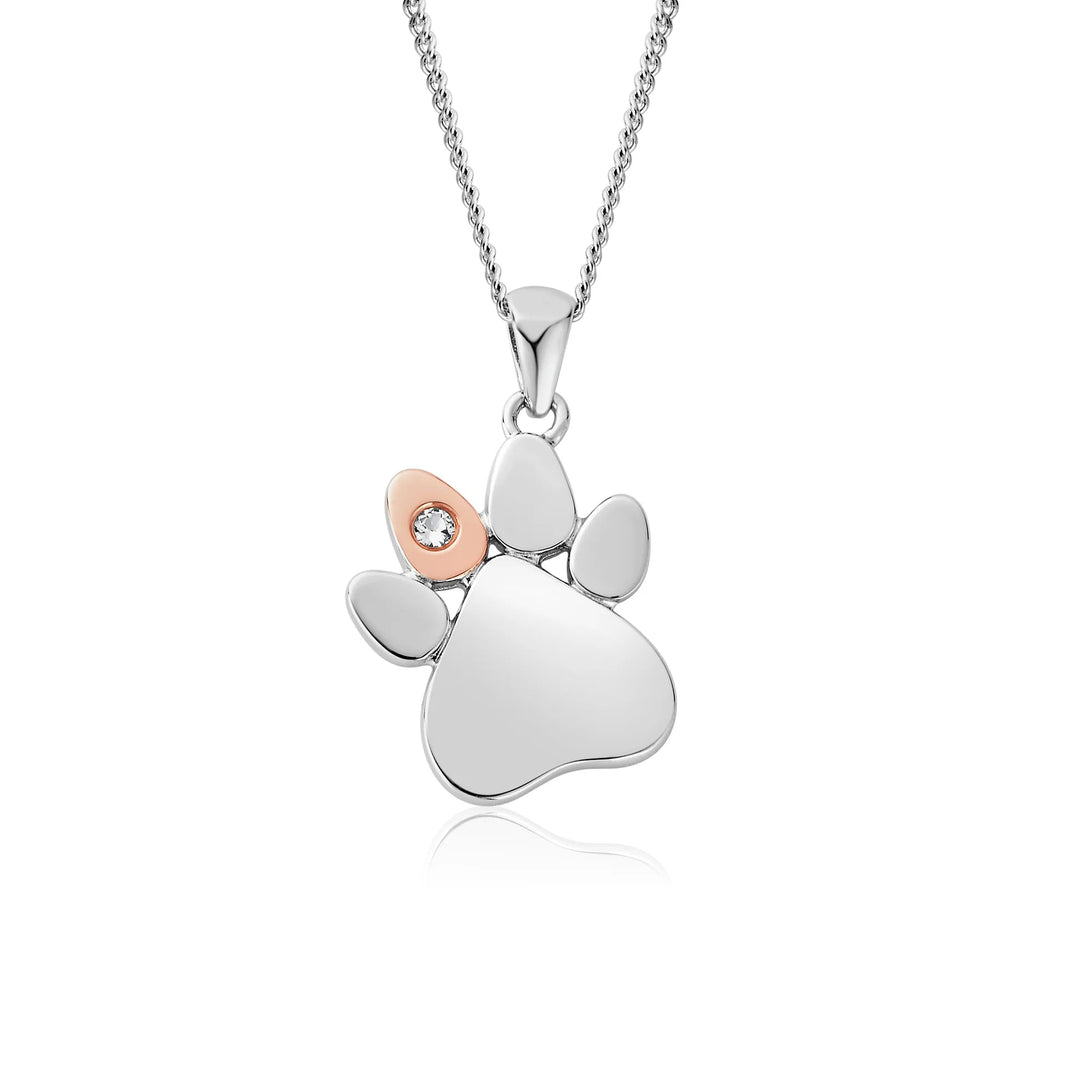 Clogau Paw Print On My Heart Necklace - MococoClogau3SPWP02255051537355823Necklaces