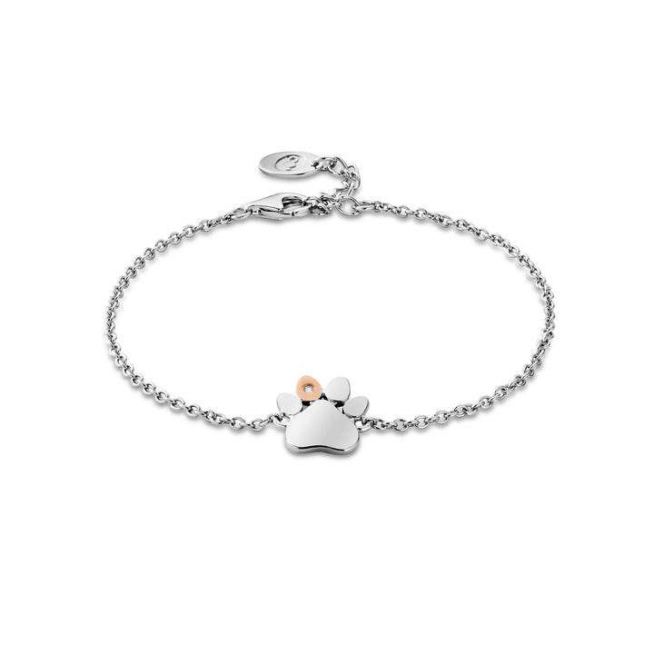Clogau Silver Paw Print on My Heart Bracelet - MococoClogau3SPWP08225051537385653Bracelets