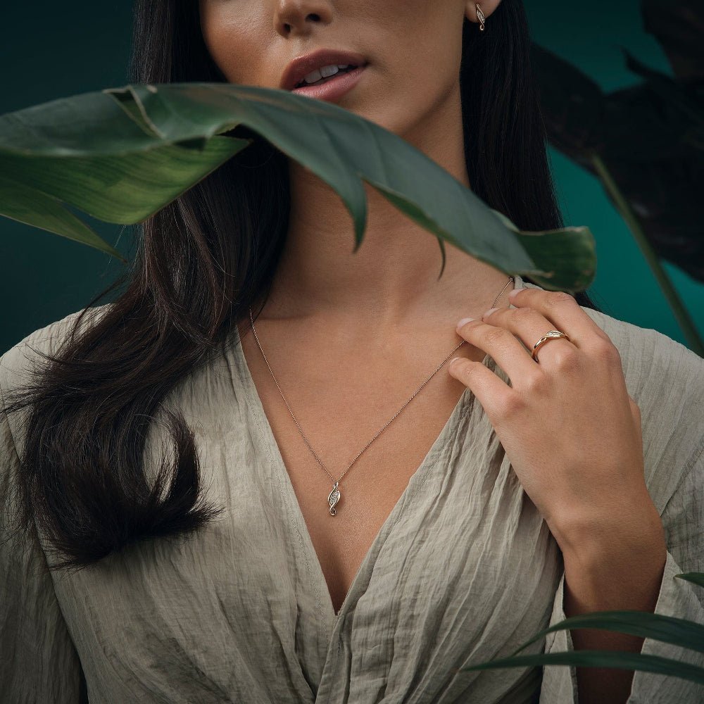 Clogau Solid Gold 1854 Past Present Future 18ct Gold Pendant - MococoClogau1854PPF03505051537379089Necklaces