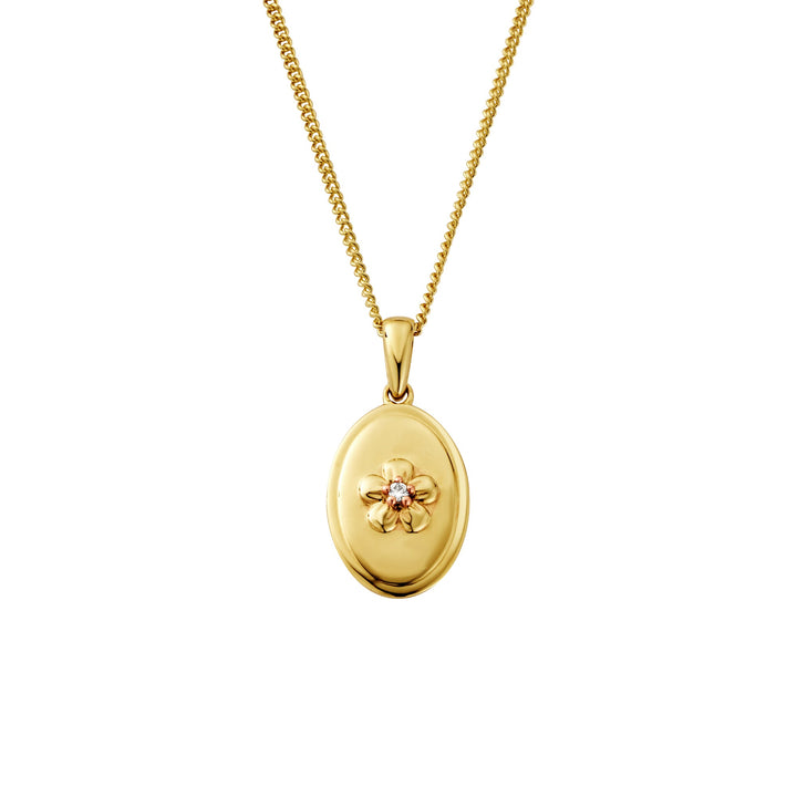 Clogau Solid Gold Forget Me Not Necklace With Diamond - MococoClogauGFMN07625051537385851Necklaces