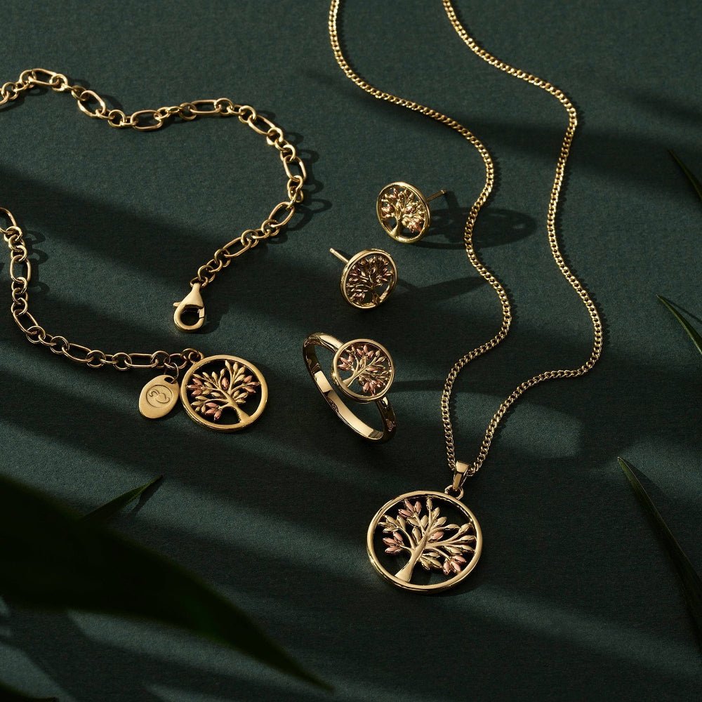 Clogau Tree of Life Gold Circle Stud Earrings - MococoClogauGTOL00095051537350620Earrings