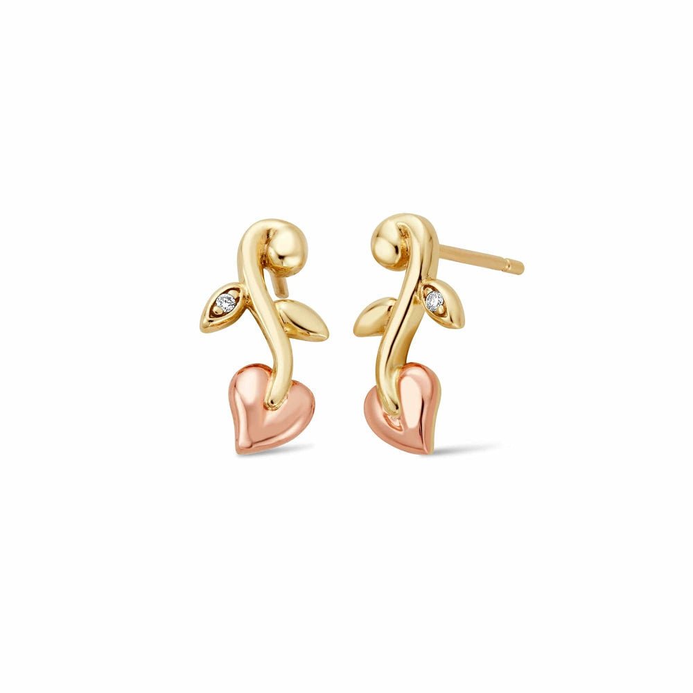 Clogau Vines of Life Yellow Gold Diamond Stud Earrings - MococoClogauGTOL00565051537357650Earrings
