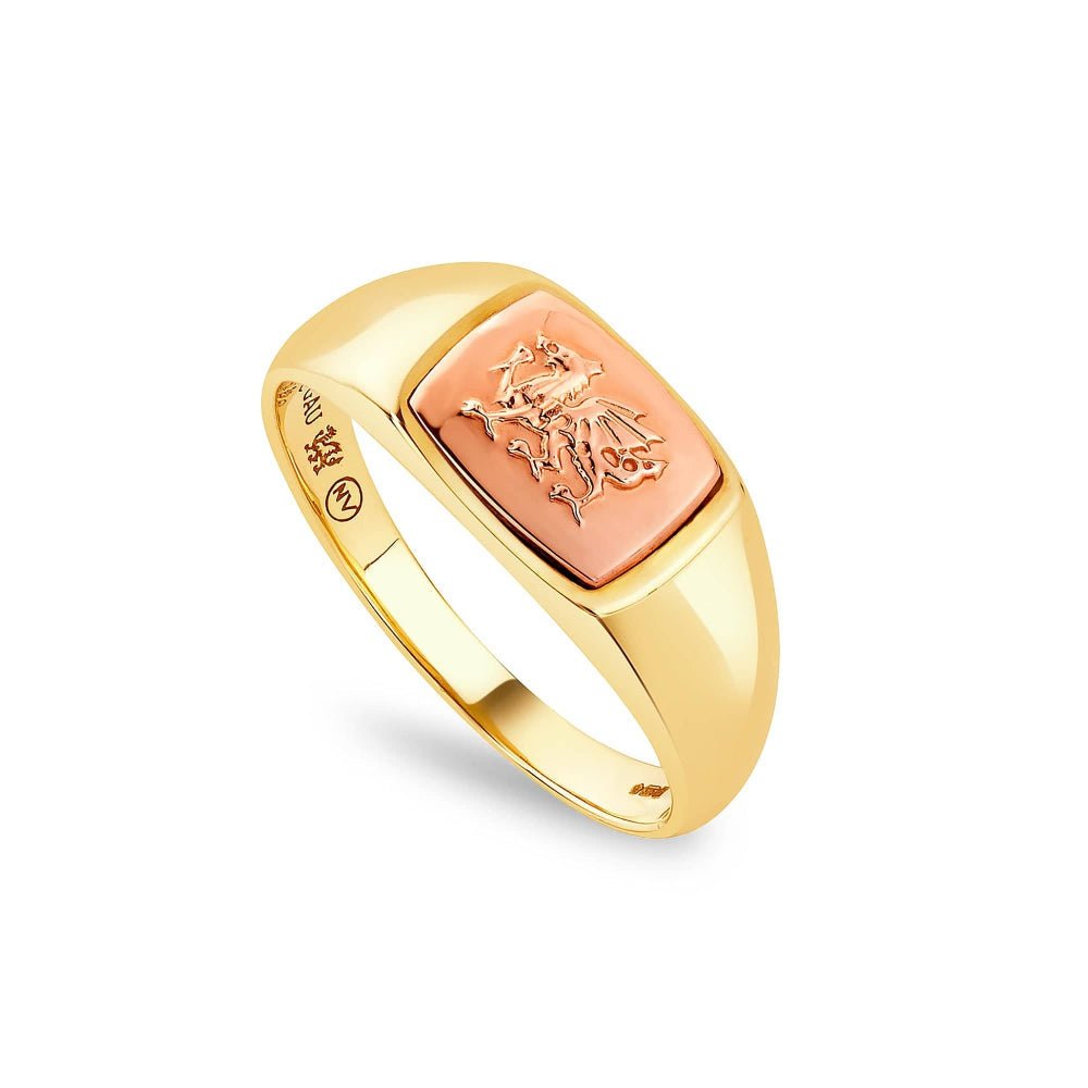 Clogau Welsh Dragon Gold Signet Ring - MococoClogauCMG80 - J5051537000990Rings