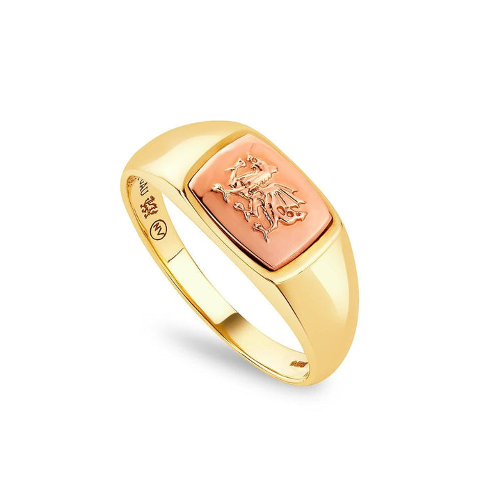Clogau Welsh Dragon Gold Signet Ring - MococoClogauCMG80 - J5051537000990Rings