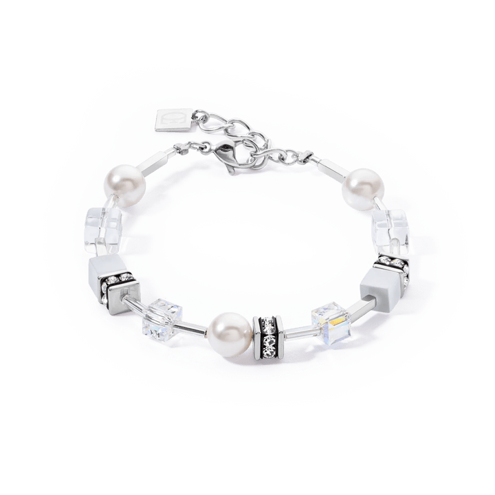 Coeur De Lion Silver GeoCube Iconic Pearl Mix Bracelet - MococoCoeur De Lion4081/30 - 14174251588334247Bracelets