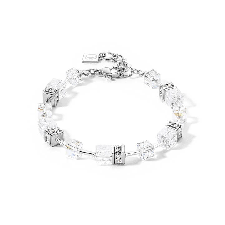 Coeur De Lion Silver Geocube White Bracelet - MococoCoeur De Lion3018/30 - 1417Bracelets