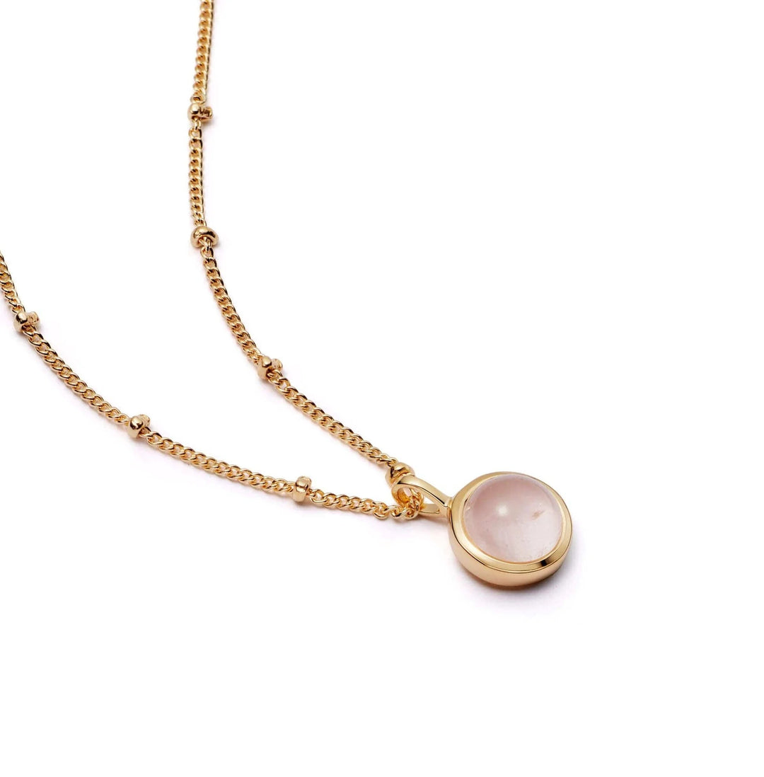 Daisy London 18ct Gold Plate Rose Quartz Healing Stone Necklace - MococoDaisy LondonHN1005_GP5056104103623Necklaces