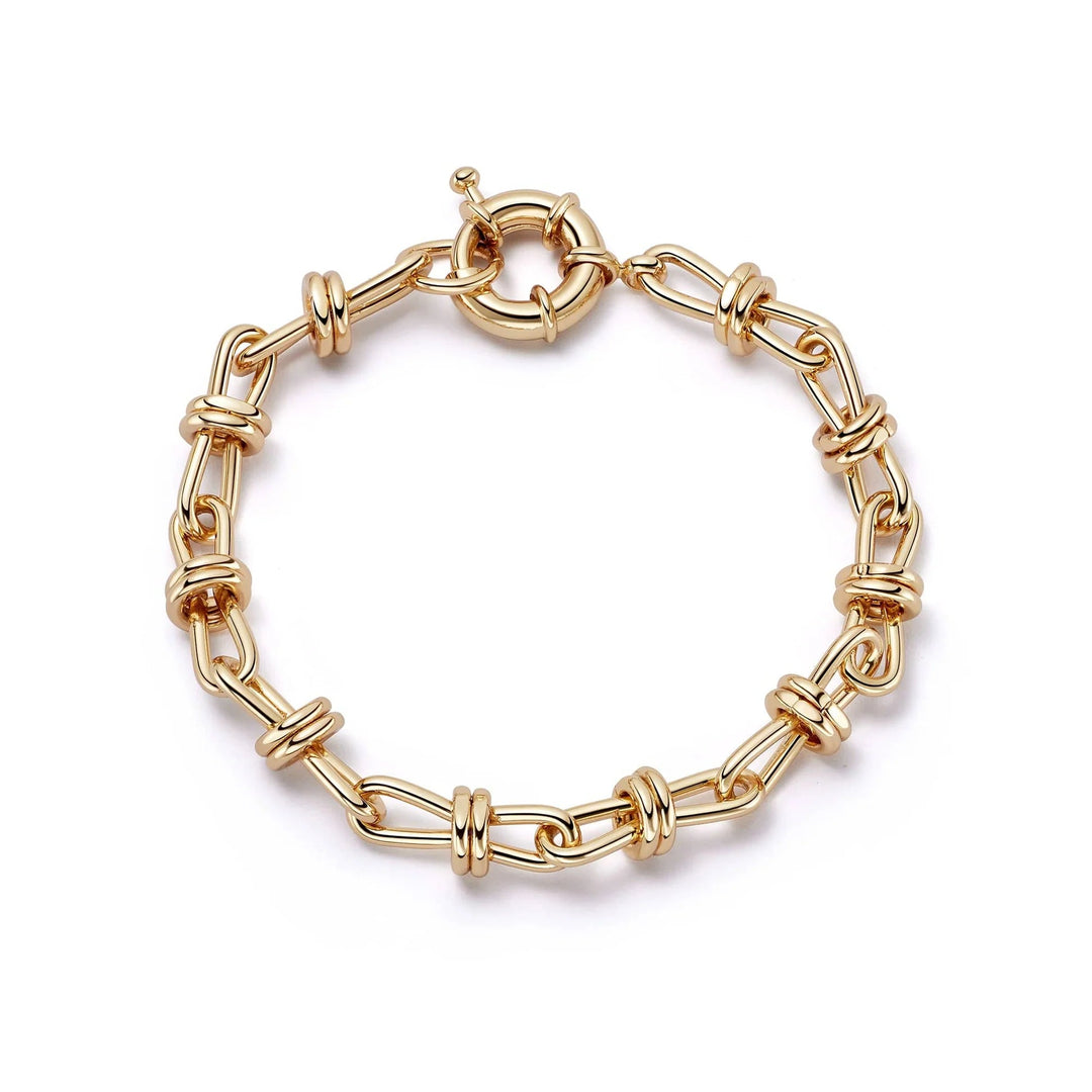 Daisy London Gold Polly Knot Chain Bracelet - MococoDaisy LondonSPBR01_GP5056104126257Bracelets