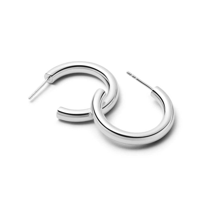 Daisy London Silver Bold Hoop Earrings - MococoDaisy LondonE3119_SLV - 25Earrings