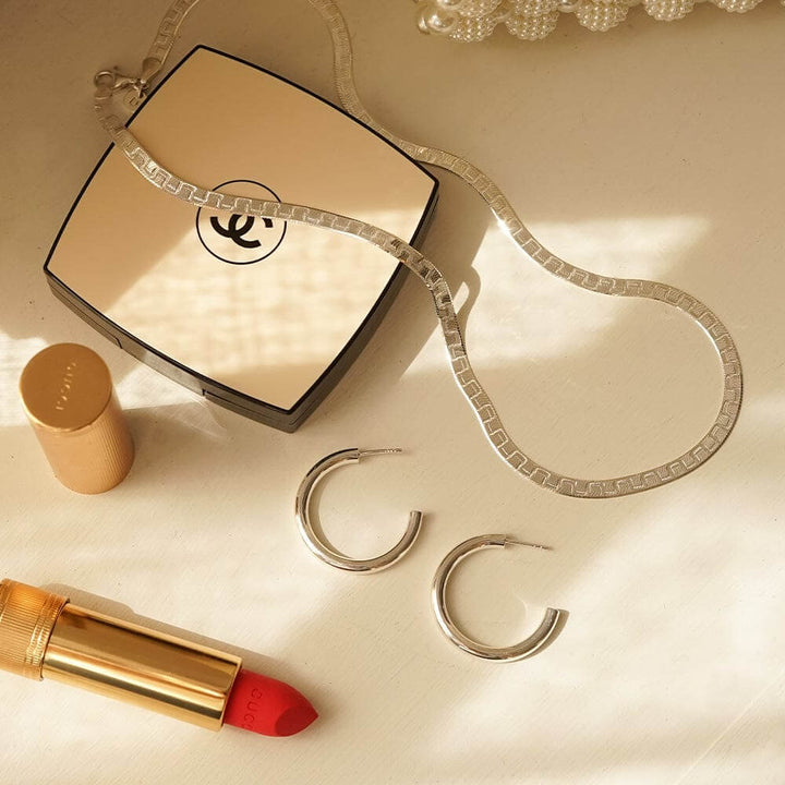 Daisy London Silver Bold Hoop Earrings - MococoDaisy LondonE3120_SLV - 20Earrings