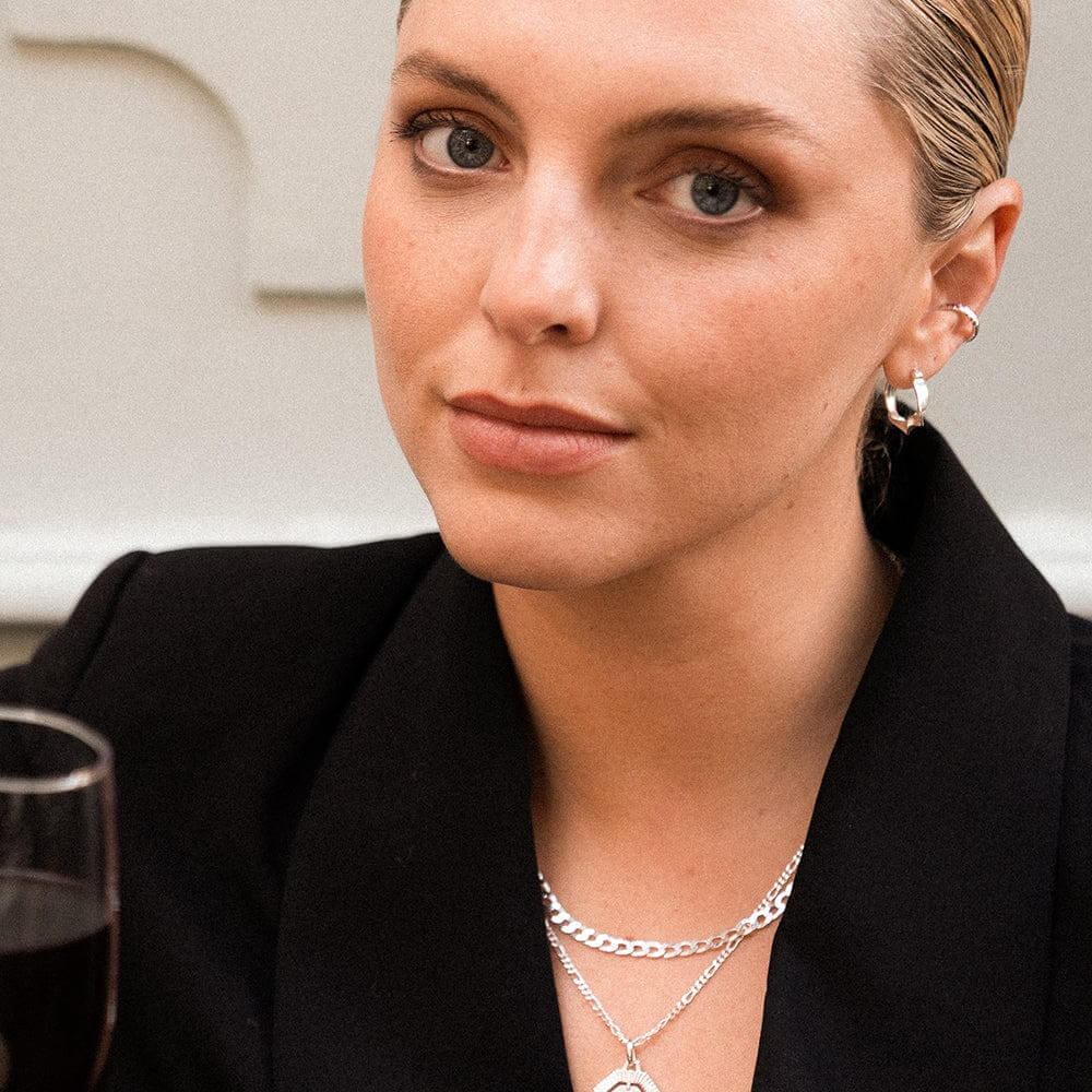 Daisy London Silver Estee Lalonde Flow Hoop Earrings - MococoDaisy London5ELE53_SLVEarrings