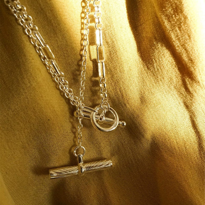 Daisy London Silver Estee Lalonde Interlock Chain Necklace - MococoDaisy London3ELN29_SLVNecklaces