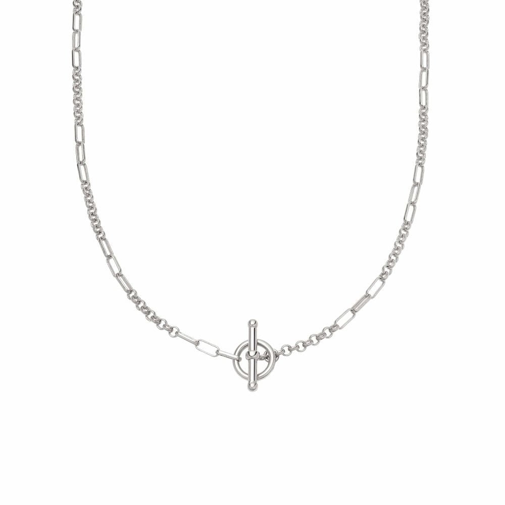 Daisy London Silver Estee Lalonde Interlock Chain Necklace - MococoDaisy London3ELN29_SLVNecklaces