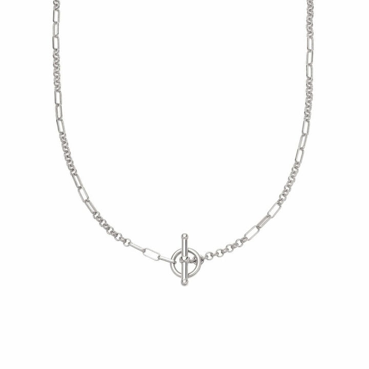 Daisy London Silver Estee Lalonde Interlock Chain Necklace - MococoDaisy London3ELN29_SLVNecklaces
