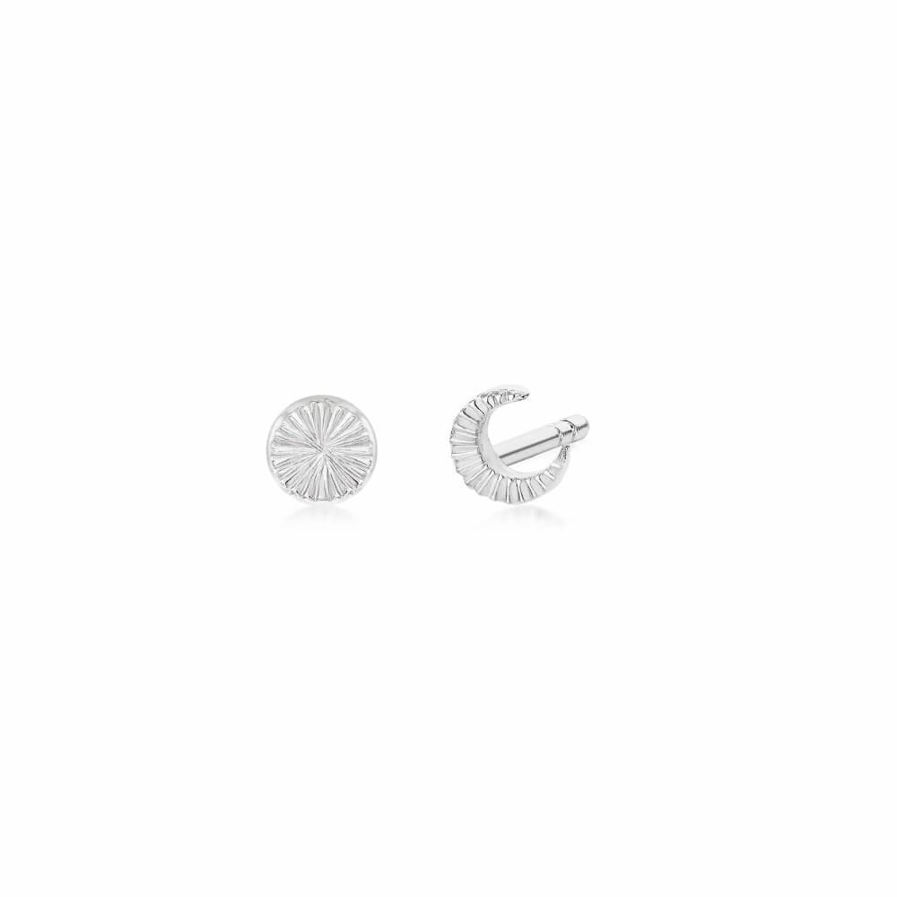 Daisy London Silver Estee Lalonde Luna Stud Earrings - MococoDaisy London2ELE21_SLVEarrings