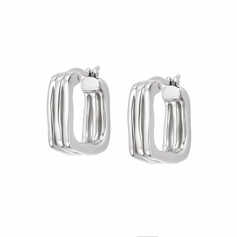 Daisy London Silver Estee Lalonde Sisterhood Hoop Earrings - MococoDaisy London2ELE19_SLVEarrings