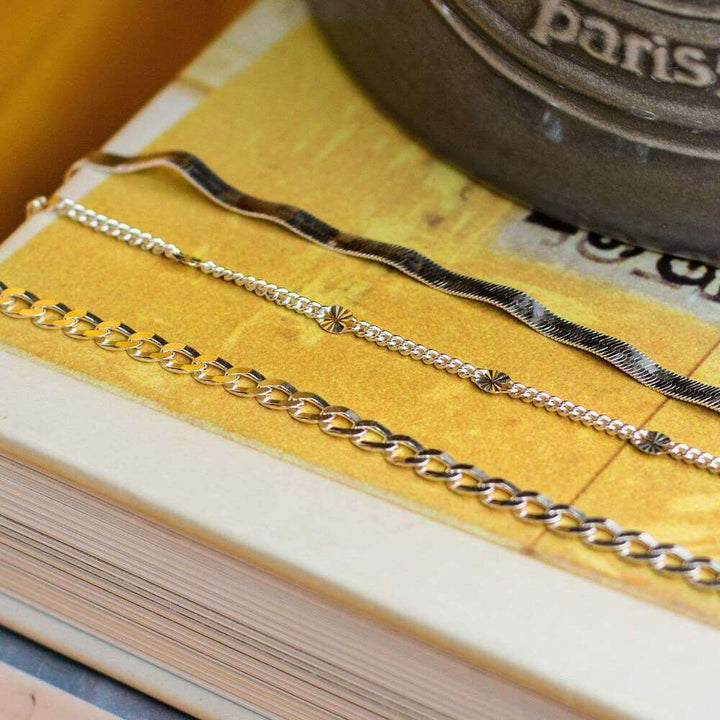 Daisy London Silver Estee Lalonde Wavy Snake Chain Necklace - MococoDaisy London3ELN27_SLVNecklaces