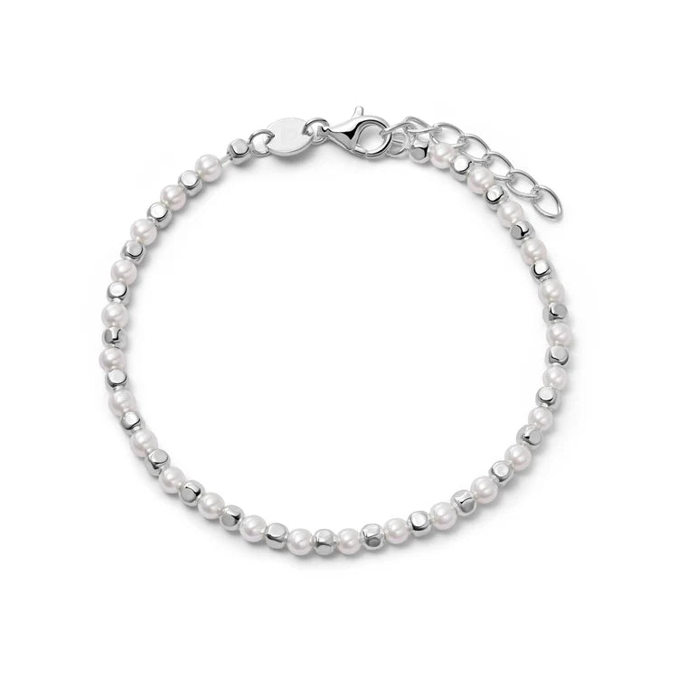 Daisy London Silver Pearl & Bead Bracelet - MococoDaisy LondonBPBR02_SLVBracelets