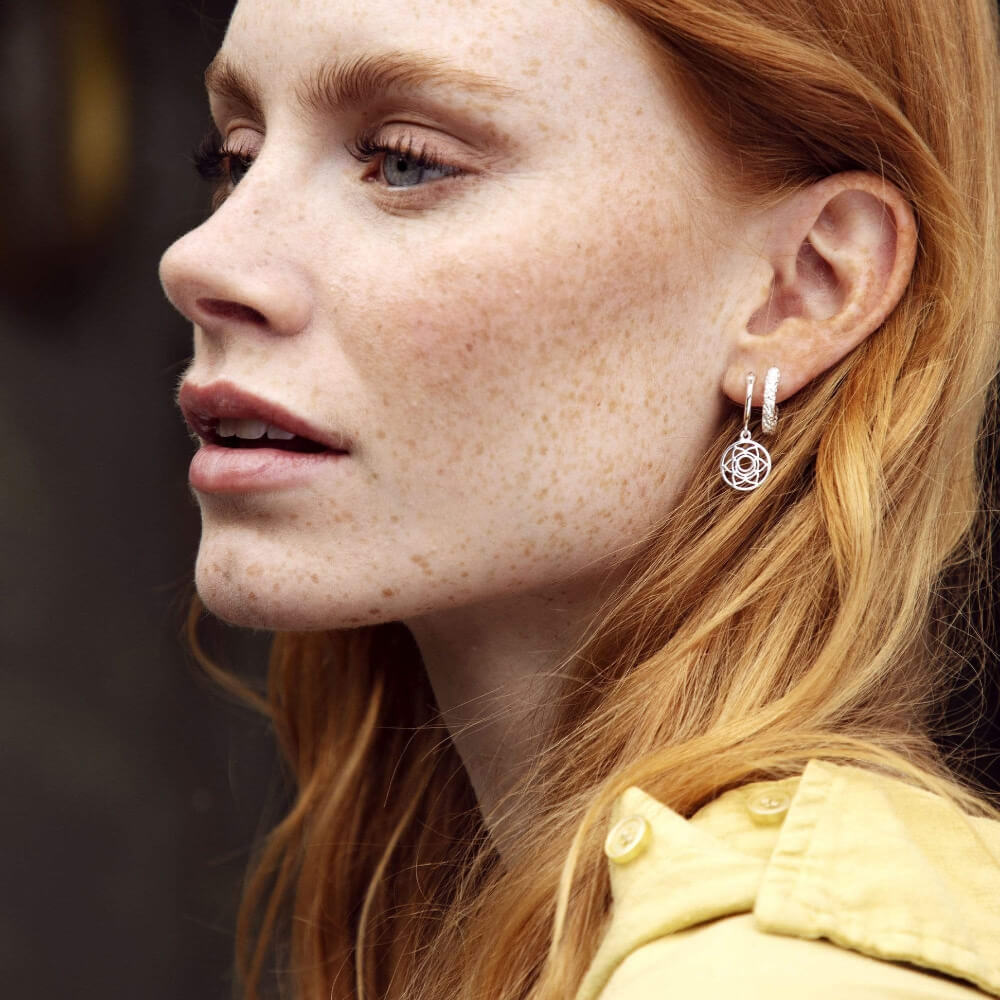 Daisy London Silver Sacral Sexuality Chakra Earrings - MococoDaisy LondonECHK1002Earrings