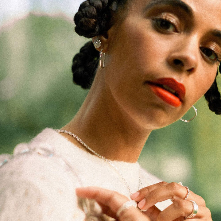 Daisy London Silver Shrimps Pearl Flower Stud Earrings - MococoDaisy LondonSHE006_SLVEarrings