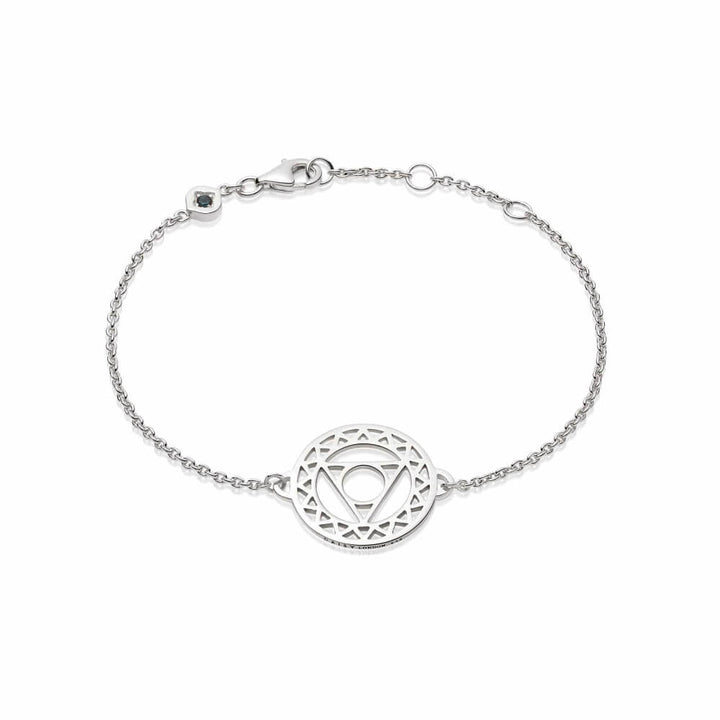 Daisy London Silver Throat Communication Chakra Bracelet - MococoDaisy LondonCHKBR1012Bracelets
