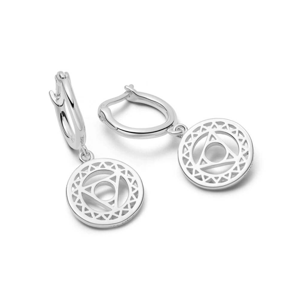 Daisy London Silver Throat Communication Chakra Earrings - MococoDaisy LondonECHK1005Earrings
