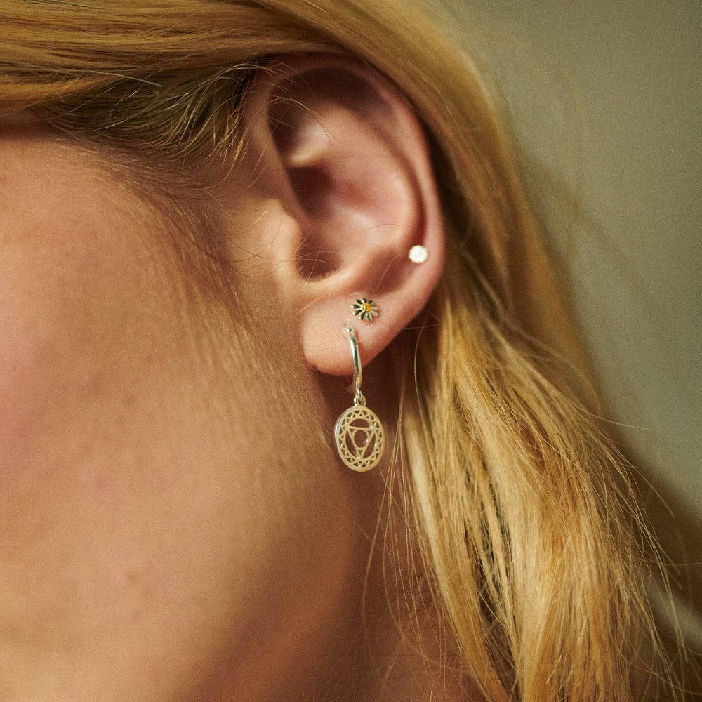 Daisy London Silver Throat Communication Chakra Earrings - MococoDaisy LondonECHK1005Earrings