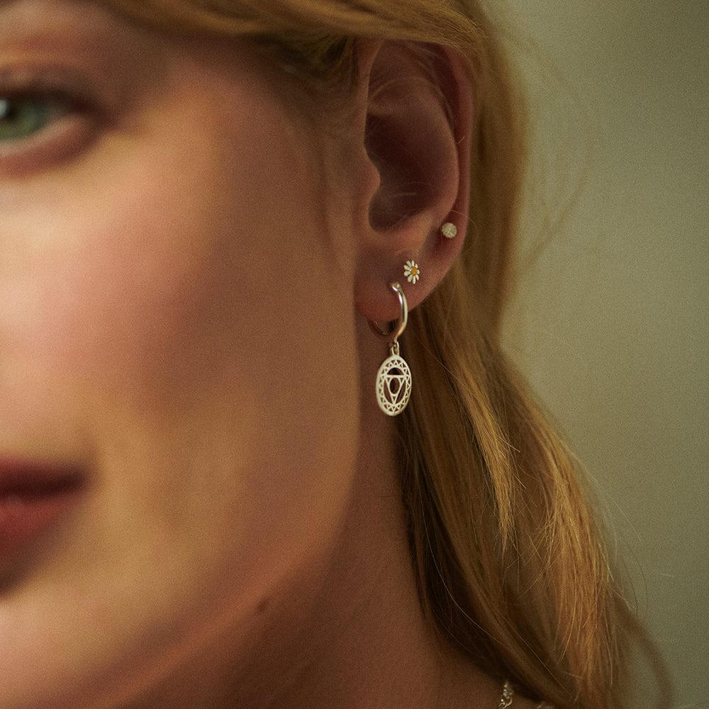 Daisy London Silver Throat Communication Chakra Earrings - MococoDaisy LondonECHK1005Earrings