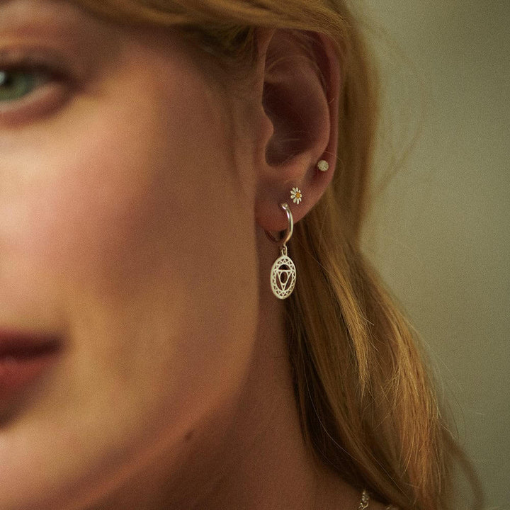 Daisy London Silver Throat Communication Chakra Earrings - MococoDaisy LondonECHK1005Earrings
