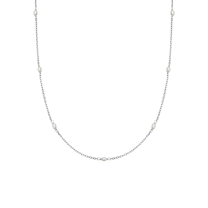 Daisy London Silver Treasures Seed Pearl Chain Necklace - MococoDaisy LondonTN05_SLVNecklaces