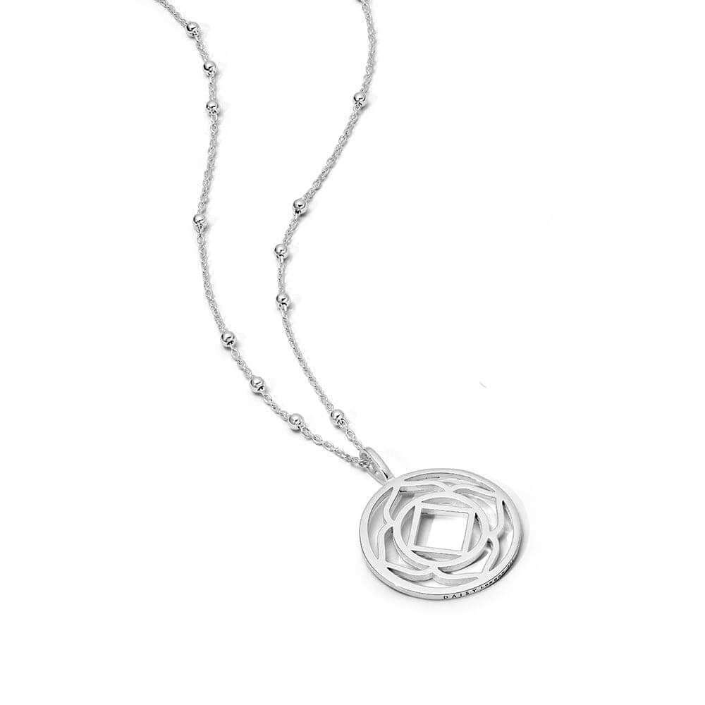 Daisy London Sterling Silver Chakra Necklace-Base Stability image