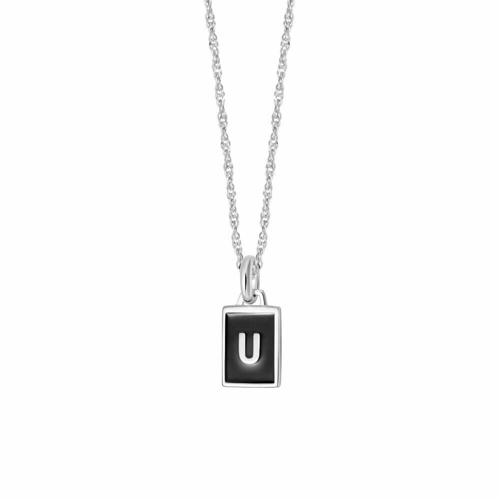 Daisy London Sterling Silver Letter U Personalised Initial Necklace - MococoDaisy LondonBETU_SLVNecklaces