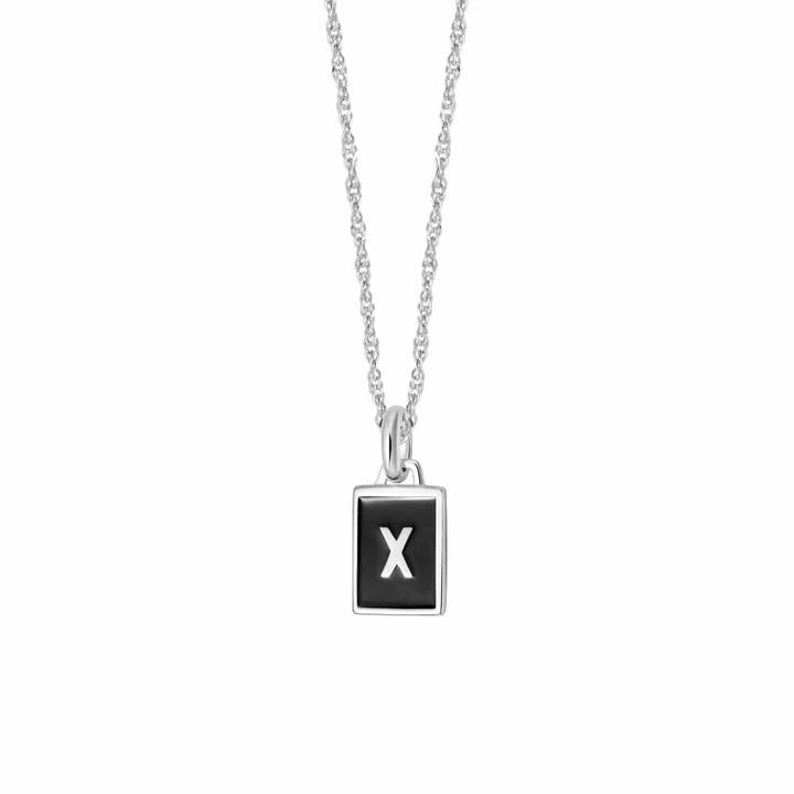 Daisy London Sterling Silver Letter X Personalised Initial Necklace - MococoDaisy LondonBETX_SLVNecklaces