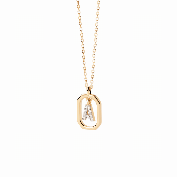 PDPAOLA Gold Mini Letter A-Z Necklaces