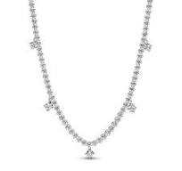 Pandora Silver Sparkling Drop Collier Necklace
