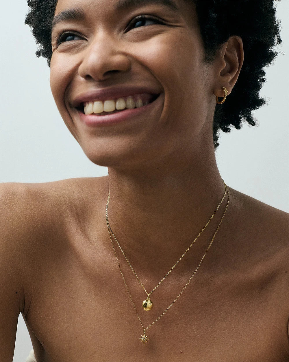 Astley Clarke  Gold Vermeil & Sapphires Celestial Star Pendant Necklace