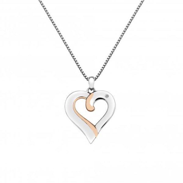 Hot Diamonds 18CT Rose Gold Plate and Silver Elegant Pendant - MococoHot DiamondsDP6875055069034829Necklaces