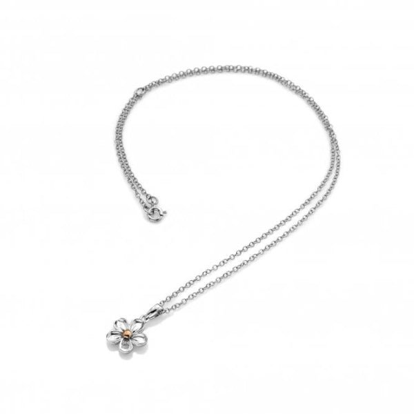 Hot Diamonds 18CT Rose Gold Plate and Silver Forget Me Not Pendant - MococoHot DiamondsDP7495055069041063Necklaces